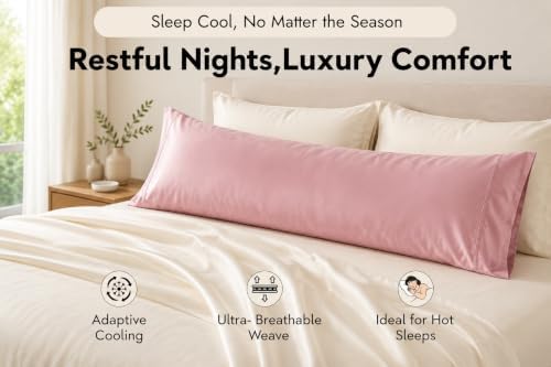 Cotton Metrics Body Pillowcase 20x54 – 100% Tencel Lyocell Eucalyptus Cooling - Image 3