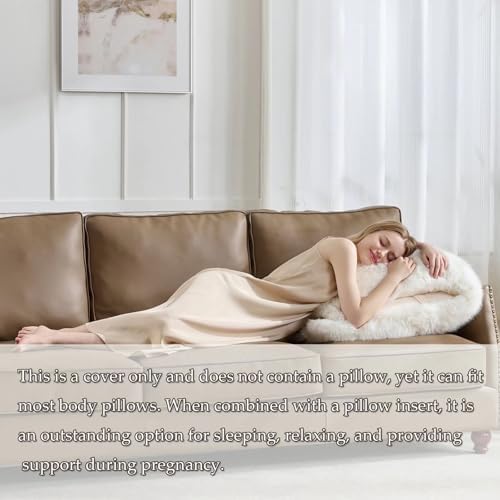 20x54 inch Luxury Fluffy Body Pillow Cover, Shaggy Furry Body Pillowcase - Image 5