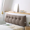 Headboard Wedge Pillow for Single/Twin/Queen/King Bed, Large Cotton Linen by Unknown