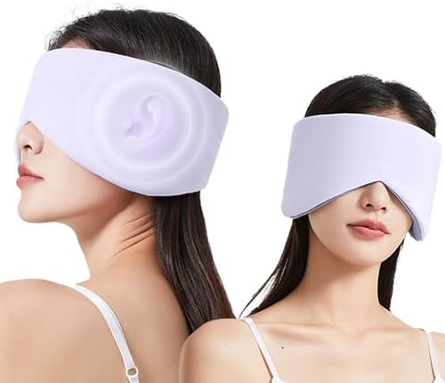 Reversible Warm & Cool Sleep Mask Wrap-Around Blackout Eye Masks by Vettres