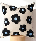 Embroidered Throw Pillow Cover 18x18 Inch by Kokaaee