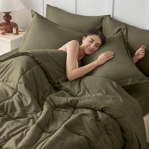 JOLLYVOGUE Full Comforter Set, Ultra-Soft Bed in a Bag Full Size 7 Pieces - Image 6