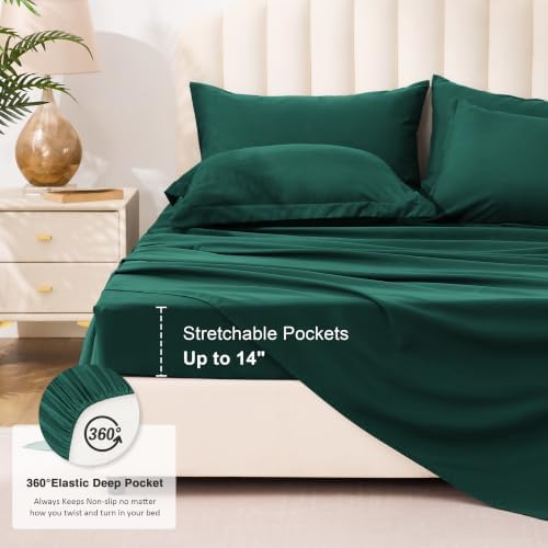Love's cabin Plaid California King Comforter Set, Dark Green - Image 4