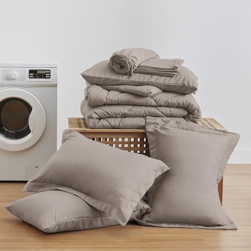 Love's cabin Full Comforter Set Burlwood, 7 Pieces Full Bed in a Bag, All - Image 6