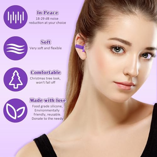 Trelaco 100 Pairs Silicone Ear Plugs Bulk - Image 3