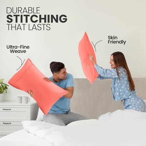 Pillow Covers King Size Set of 4, Soft and Comfy Pillow Cases - Image 4