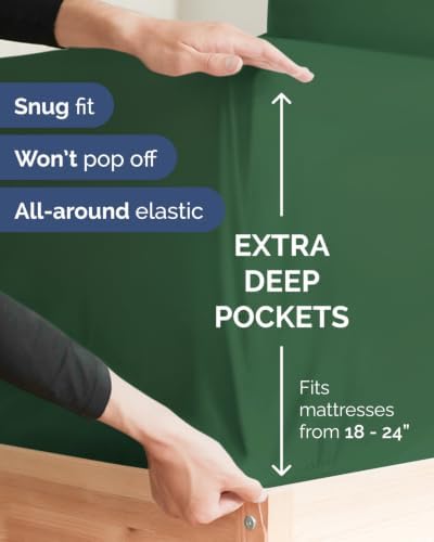 CGK Linens 2 Pack Extra Deep Queen Fitted Sheets - Image 2