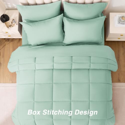 Love's cabin Plaid Queen Comforter Set - Image 6