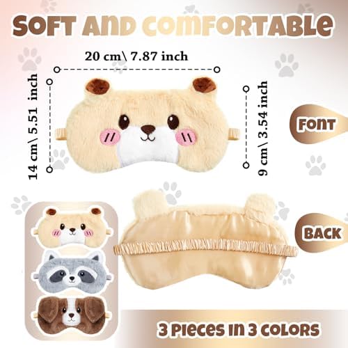 Geyoga 3 Pcs Kids Sleep Mask - Image 2