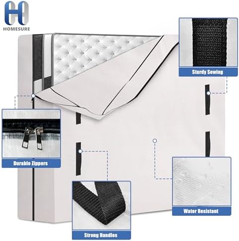 HOMESURE 2 Pack Mattress Bags for Moving and Storage - Image 4