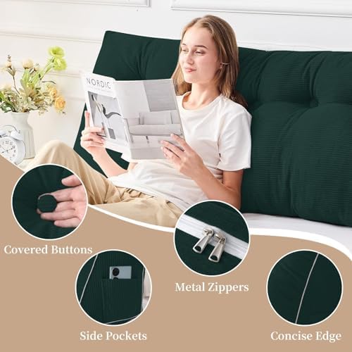 Sasttie Headboard Pillow Twin/Twin XL, Wedge Pillow Headboard - Image 6