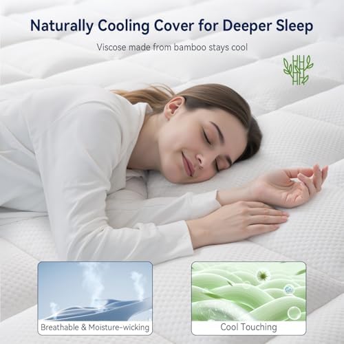ELEMUSE RV Short Queen 3 Inch Dual Layer Memory Foam Mattress Topper - Image 4