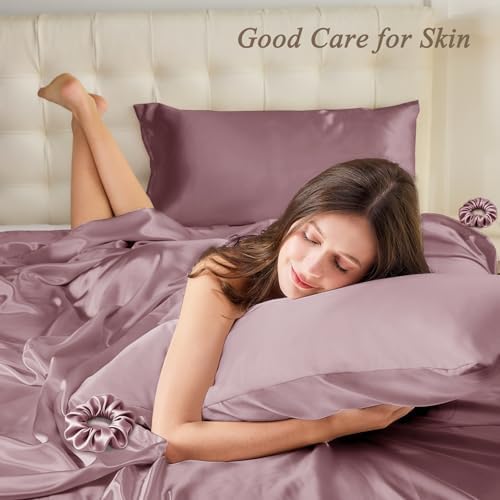 Vielit Queen Satin Pillowcase for Hair 2pc, Similar to Silk Pillow Cases - Image 2