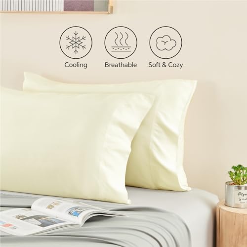 BEDELITE Pillow Cases Standard Size 2Pcs, Rayon Derived from Bamboo - Image 4