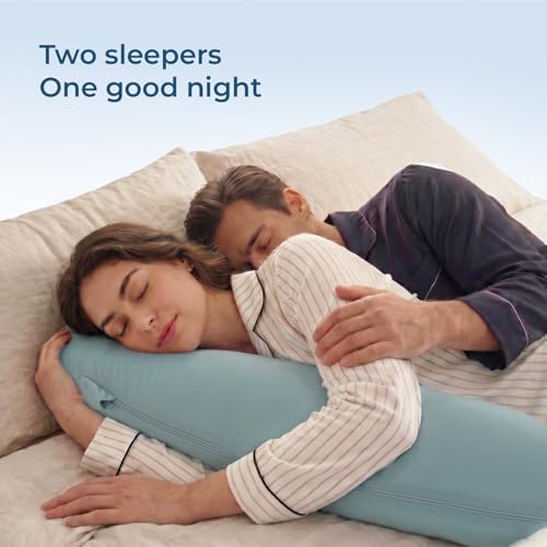 Momcozy J Shaped Cooling Pregnancy Pillow, Maternity Pillow - Image 7