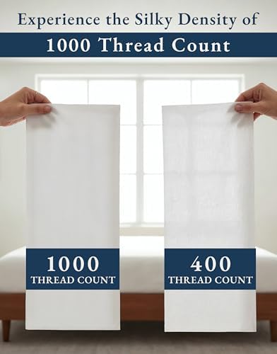 LANE LINEN 100% Egyptian Cotton Sheets Queen Size Sateen Weave - Image 4