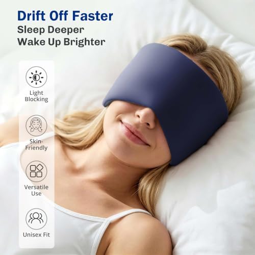 Weighted Sleep Mask for Women Men, Eye Mask for Sleeping - Image 3