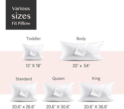 FAUNNA 600TC 100% Cotton Pillow Protectors, Queen Size, 4 Pack - Image 6