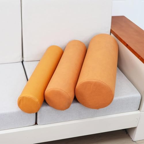 2 Pack Neck Roll Pillow, High-Density Foam Cylinder Bolster Pillow - Image 3
