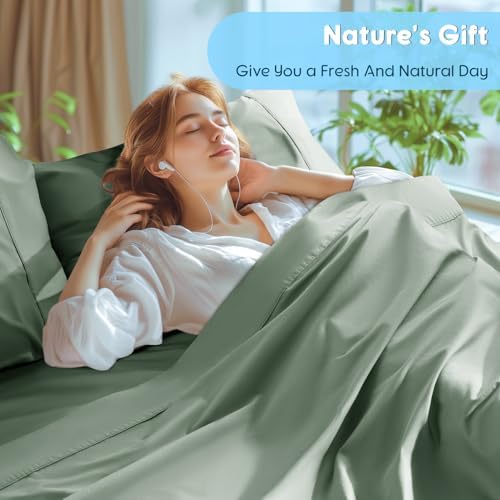 SONORO KATE 1000 Series 100% Egyptian Cotton King Sheets, Extra Deep Pocket - Image 4