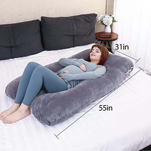 MOON PINE Pregnancy Pillow, U Shaped Full Body Pillow - Image 4