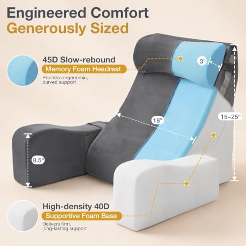 Sasttie 15-25 inch Adjustable Reading Pillow - Image 7