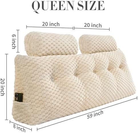 EUHAMS Headboard Pillow Queen - Image 2