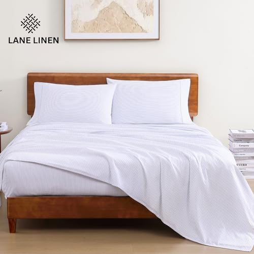 LANE LINEN Full Size Bed Sheets 100% Organic Cotton Soft - Image 2