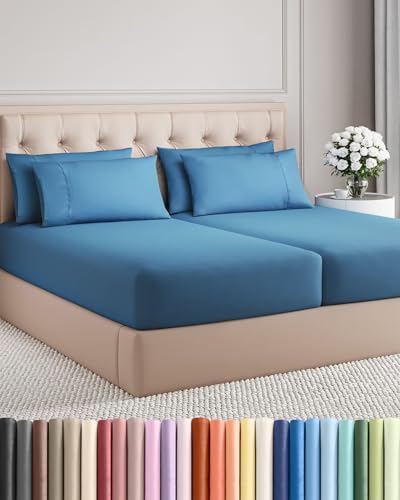 Split King 7 Piece Bed Sheet Set by CGKUnlimited