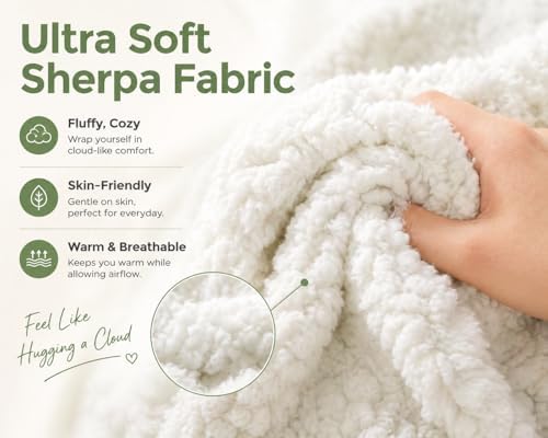 REAFORT Sherpa Body Pillow Cover 21"x54", Zipper Closure - Image 5