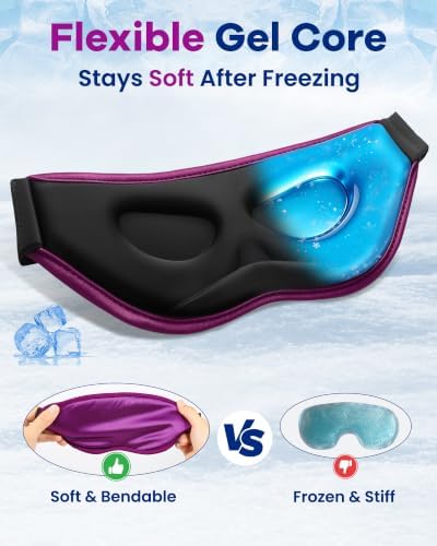 BeeVines 3D Contoured Cooling Eye Mask - Image 6