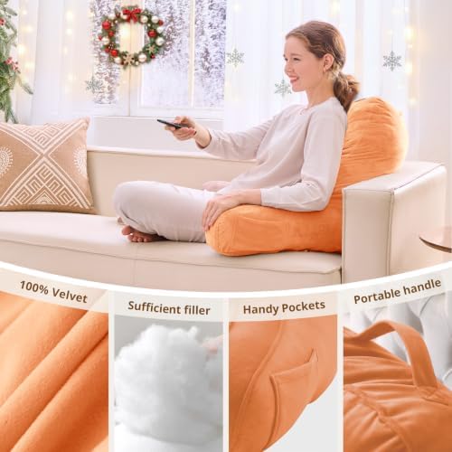 Sasttie Reading Pillow for Bed, Back Pillow for Sitting Up - Image 5