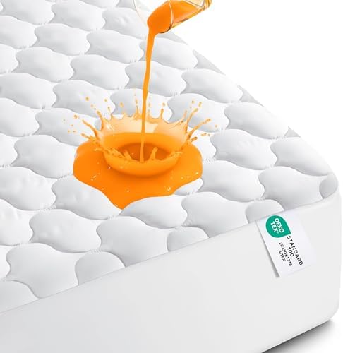 Waterproof Full Mattress Protector, Mattress Pad fits Upto 16" Deep Pocket by UTOPIABEDDING