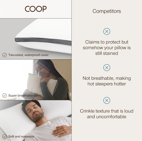 Coop Home Goods Ultra-Tech Toddler Pillow Protector Grey - Image 7