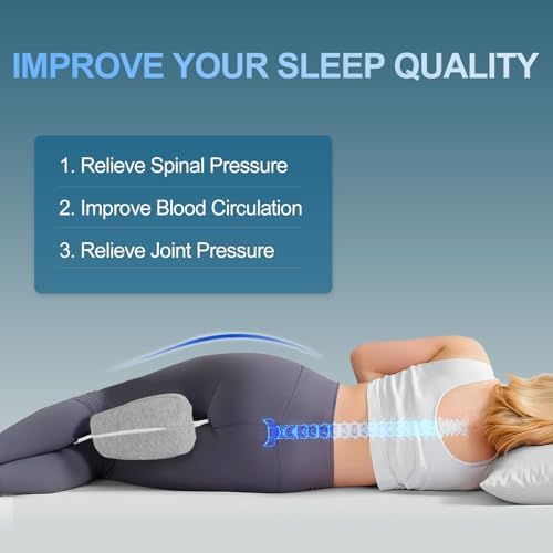 Knee Pillow for Side Sleepers Leg Memory Foam Pillow Side Sleeping Soothing - Image 3