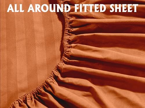 Elegant Comfort 4-Piece Damask Stripe Sheet Set - Image 4