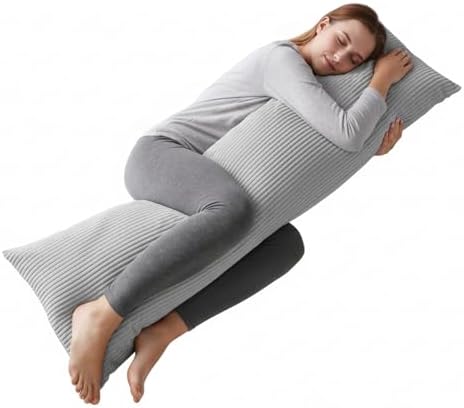 Soft Plush 20x54 Body Pillow Case, Reversible Velvet Body Pillow Cover - Image 2