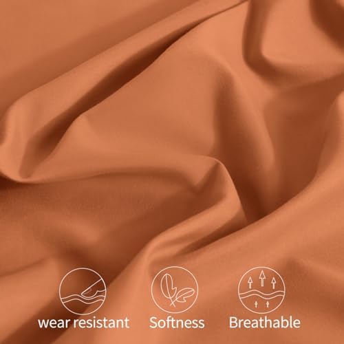 Horbaunal Microfiber Pillowcases Standard Size, Caramel Pumpkin, 2 Pack - Image 6
