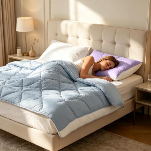 Cooling Marshmallow Pillow Soft Supportive Grid Cloud Sleeping - Image 6