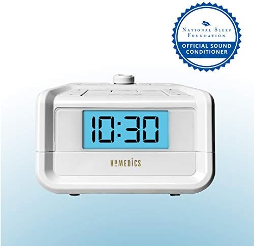 Homedics Dual Alarm Digital FM Clock Radio Time Projection - Image 5