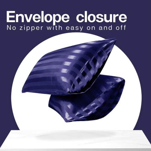 MR&HM Satin Pillowcase 2 Pack, Queen Size 20"x30" - Image 3