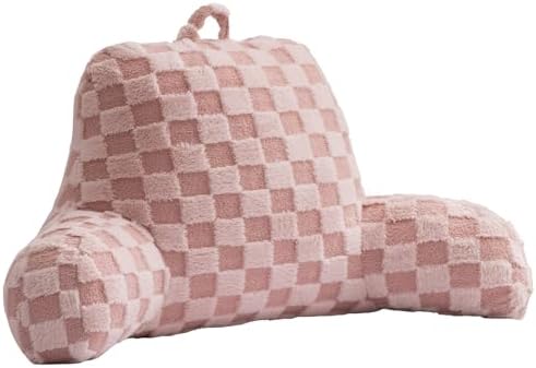 Aimuan Reading Pillow Checkered Bed Rest Wedge Backrest Checkerboard Pillow by AIMUAN