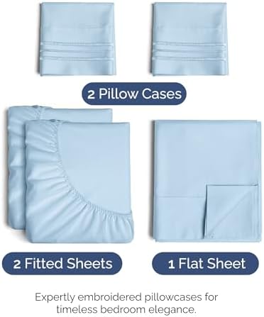 Split King Size 5 Piece Sheet Set - Image 2