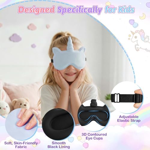 Kids Sleep Mask, Contoured 3D Sleeping Eye Mask - Image 2