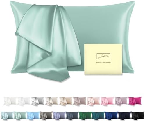 Mulberry Silk Pillowcase for Hair and Skin Standard Size 20"X 26" Pillow Case by Suatien