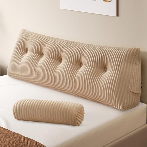 Z-hom Headboard Pillow, Wedge Backrest Cushion, Queen Size, ONE Roll Pillow by Z-HOM