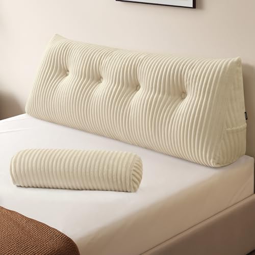 Z-hom Headboard Pillow, Wedge Backrest Cushion, Full Size, ONE Roll Pillow by Z-HOM