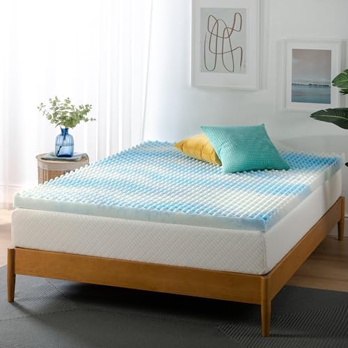 ZINUS 3 Inch Swirl Gel Cooling Memory Foam Mattress Topper, More Convenient - Image 2