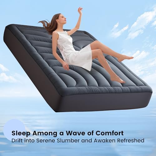 Waterproof Mattress Pad King, Quilted Fitted King Mattress Protector - Image 3