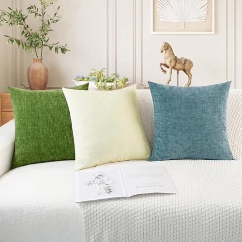 CaliTime Decorative Couch Throw Pillow Covers 18 X 18 Inches Beige - Image 5